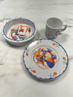 Tiffany & Co Seashore Child’s 3-piece dining set (bowl, plate, mug)