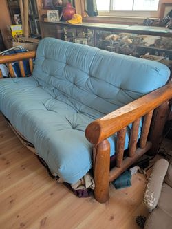 Rustic couch futon