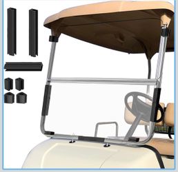 G22 Golf Cart Foldable Windshield 3/16" (5MM) Thicken Only Fits 2003-2006 Yamaha G22,