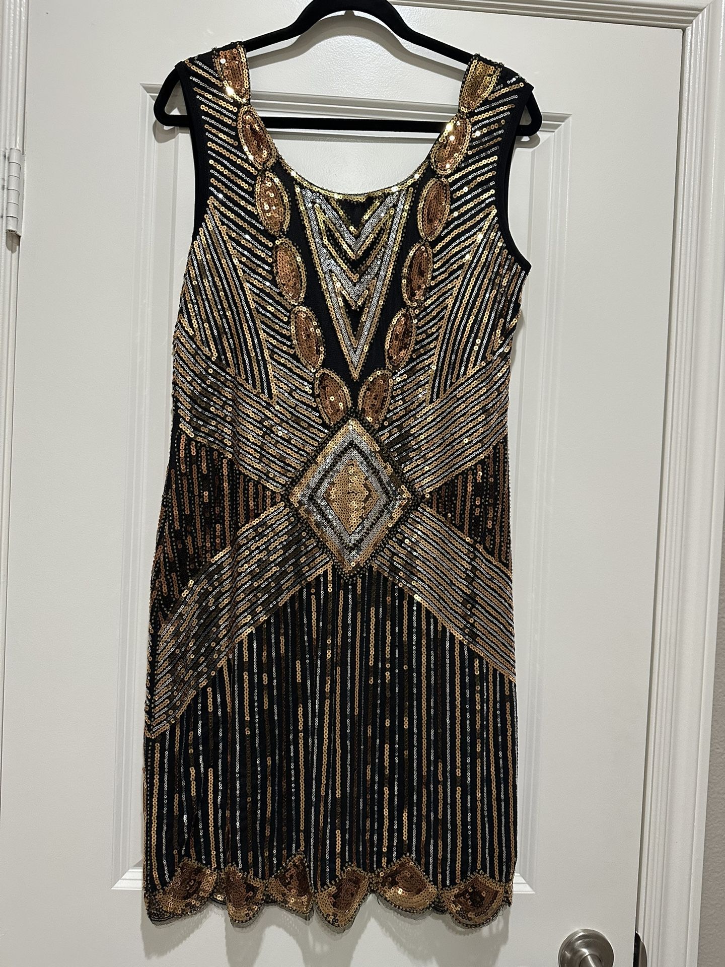 Sequined Slip Dress