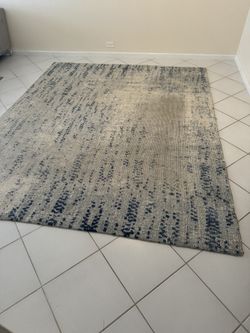 West Elm Distressed Foliage Rug 