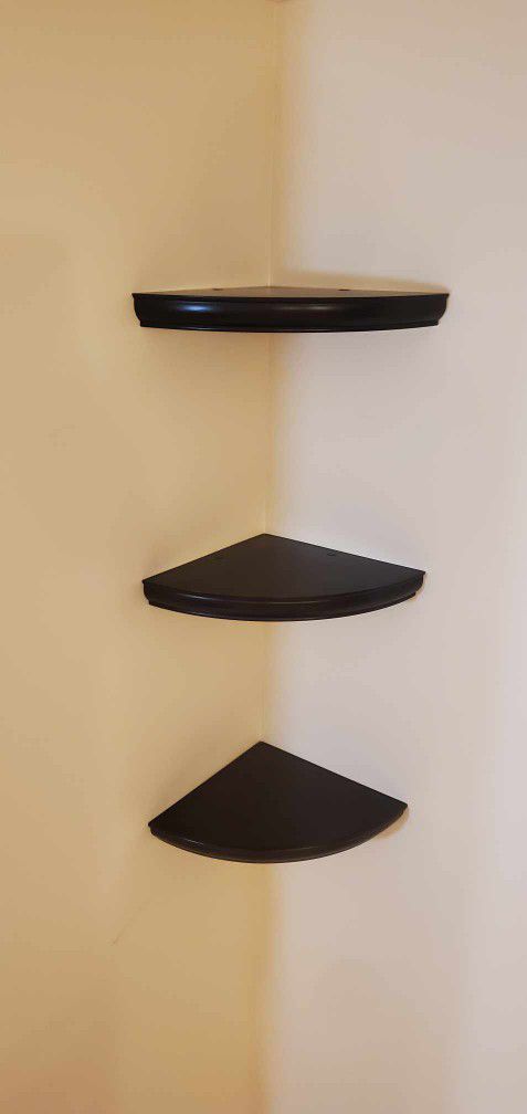 Corner shelf ,5 pieces,, dark brown