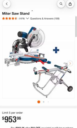 Bosch Miter Saw with Stand