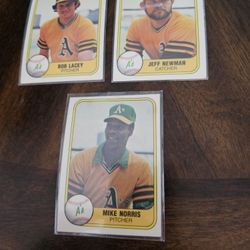 Oakland Atlantics 1981 Baseball Cards Lot 