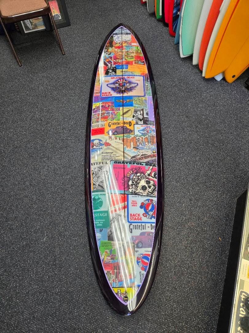 Collectors Item - Grateful Dead, Backstage Pass Surfboard
