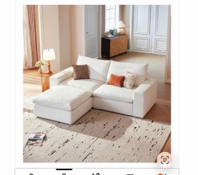 Love seat and ottoman white cloud couch bought off Amazon recently