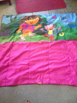 Sleeping bag of dora the explorer