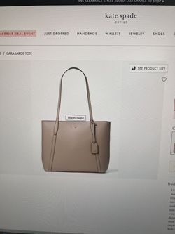 Kate Spade taupe Bag & Wallet 