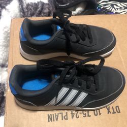 Black/blue Adidas Boys Shoes