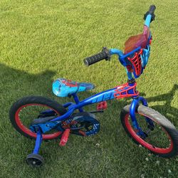Spider-Man 16” Kids Bike with Training Wheels – Great Condition