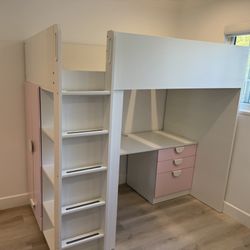 IKEA Loft bed with desk