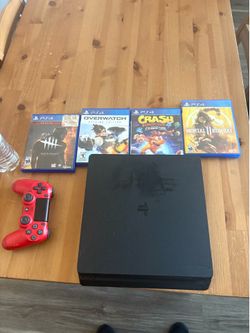 PS4 + GAMES + CONTROLLER