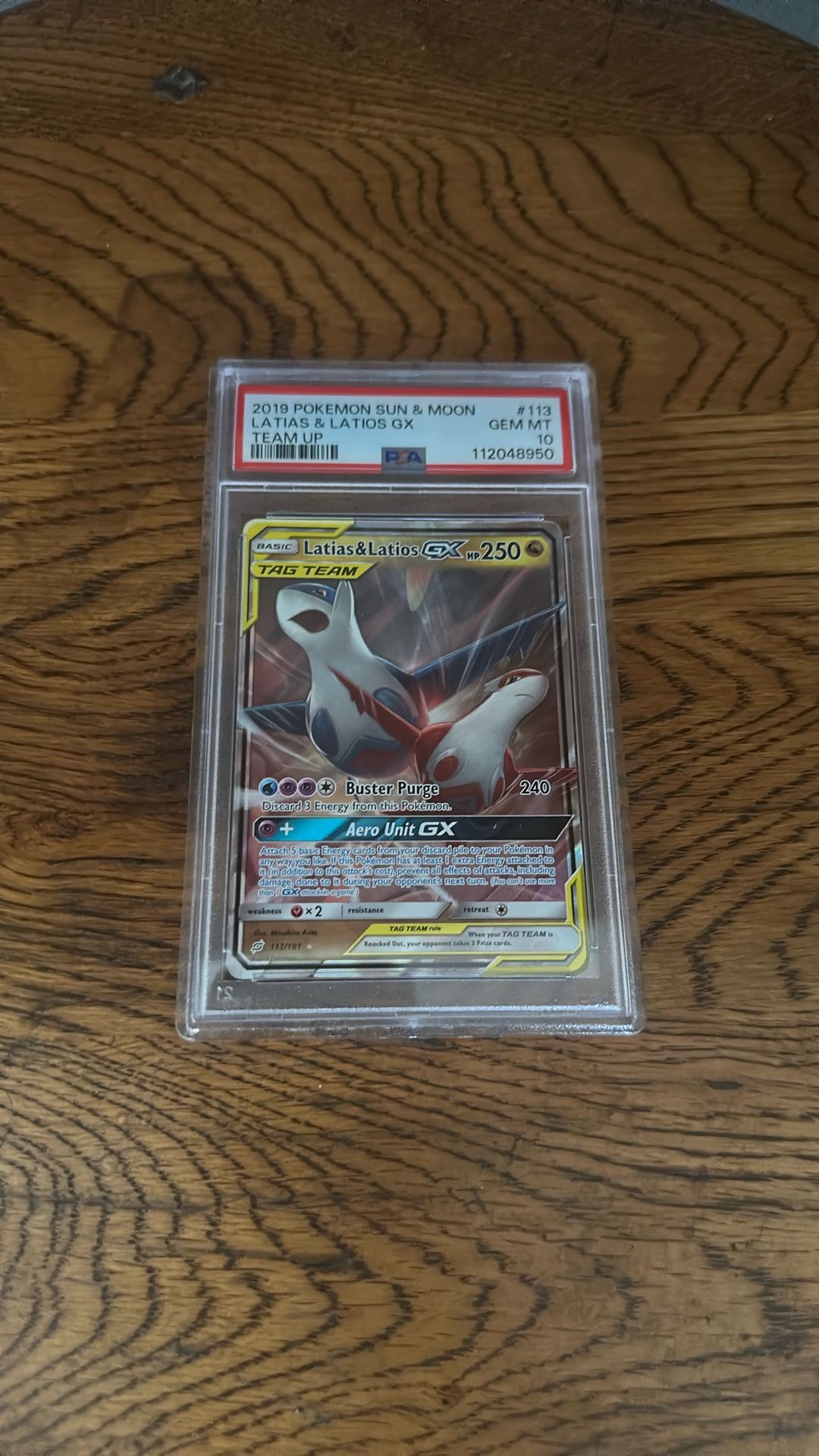 Gem Mint 10 Latios & Latias GX Tag Team