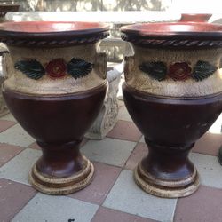 New Flower Pots Made Out Of Clay Beautiful Yard Decoration 