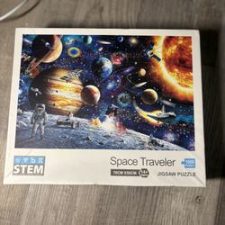 🚀 SPACE TRAVELER 1000-Piece Jigsaw Puzzle - Epic Cosmic Adventure! 🌌