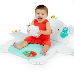 Bright Starts Tummy Time Prop & Play Mat Polar Bear
