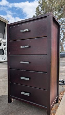 Tall dresser five drawers modern wood wardrobe w dovetail construction please read higher quality