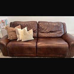 One Leather Sofa
