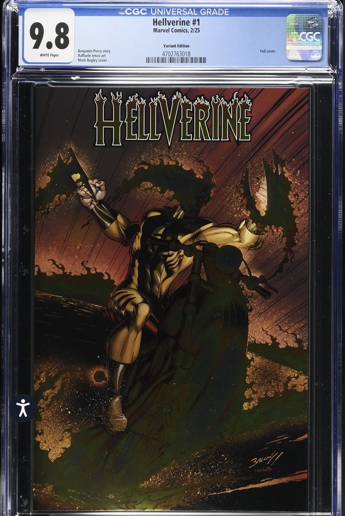 Hellverine Comic Book #1 9.8