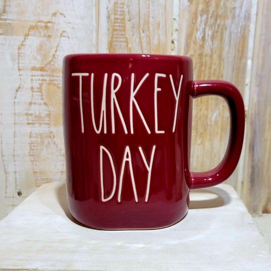 Rae Dunn Turkey Day Mug 