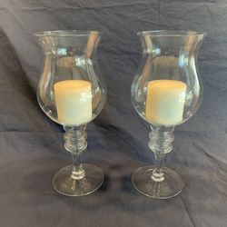 Glass Candle Holders