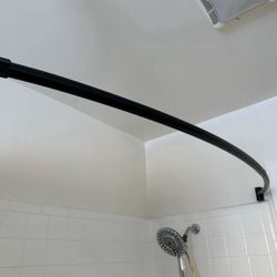 Shower Rod And Curtain