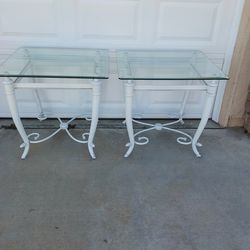 2 patio tables
