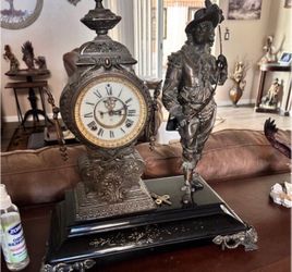 Ansonia Don Caesar Mantle Clock 1800's With Original Winding Key
