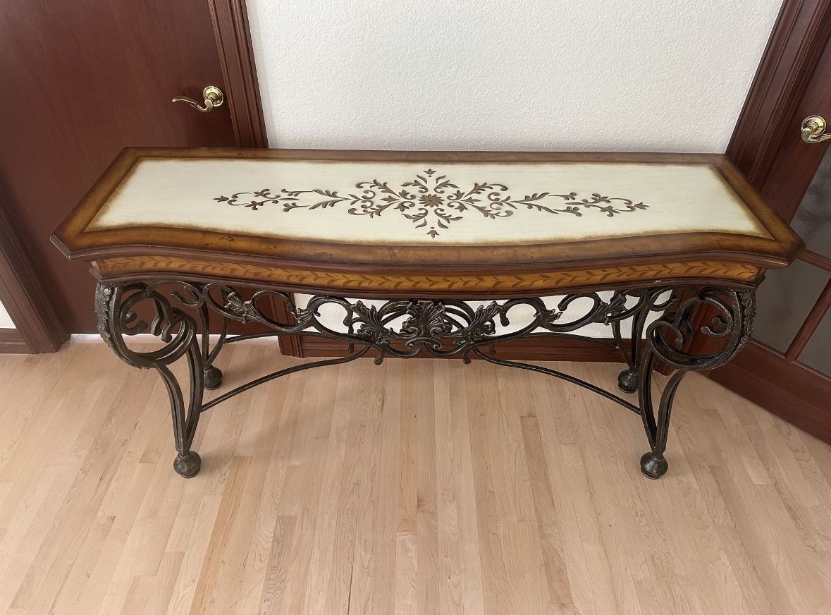 Wood Console Table