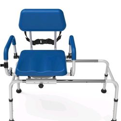 Loyoda FSA/HSA Eligible Sliding Shower Chair Tub Transfer Bench For Bathtub With Swivel Seat