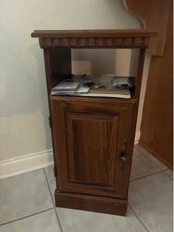 Vintage wooden side table