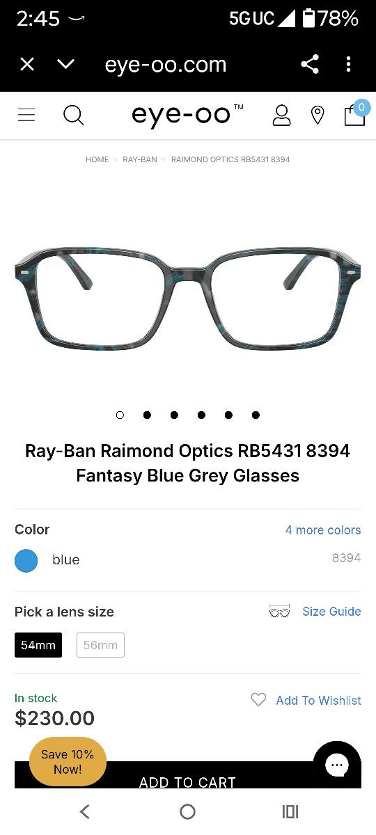 RayBan Limited Edition Frames