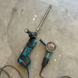makita hr2641 with hammer drill and grinder 