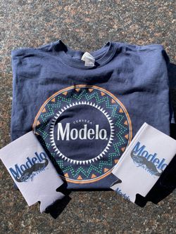 Modelo Beer Tshirt And Tall Koozies