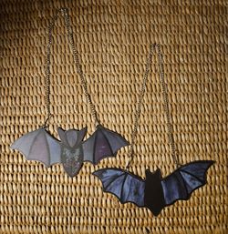 2 Bat wall decor hanging