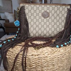 Vintage Boho Louis Vuitton Gucci Fringe Bag 