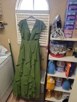 Green dress/ vestido verde