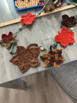 Set of 5 leaf coasters