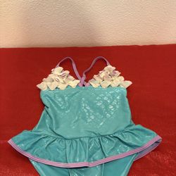 Little Mermaid Style One Piece Bathing Suit - Kids Girls Size 5 - Simi valley 
