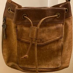 Vintage Fossil Bucket Purse