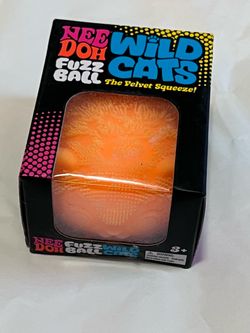Nee Doh Fuzz Ball Wild Cats Squeeze Toy