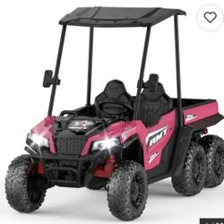 24v Kids Ride On Toys, 2 Seater Kids Ride On Car Truck With 4x200w Motor Ride On Dump Truck, Ride On Car With Sun Shade, Dump Bed & Shovel, 4wd Electr