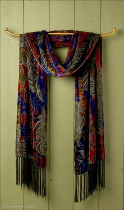 velvet burnout  scarf or wrap, a signature Chico's accessory collections.