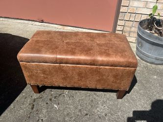 Madison Storage Bench Ottoman, Sonoma Goods For Life, Cognac