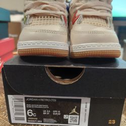 Nike Jordan 4 Retro Td Size 6c
