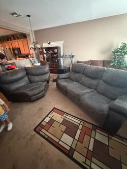 Reclining couch and corner piece