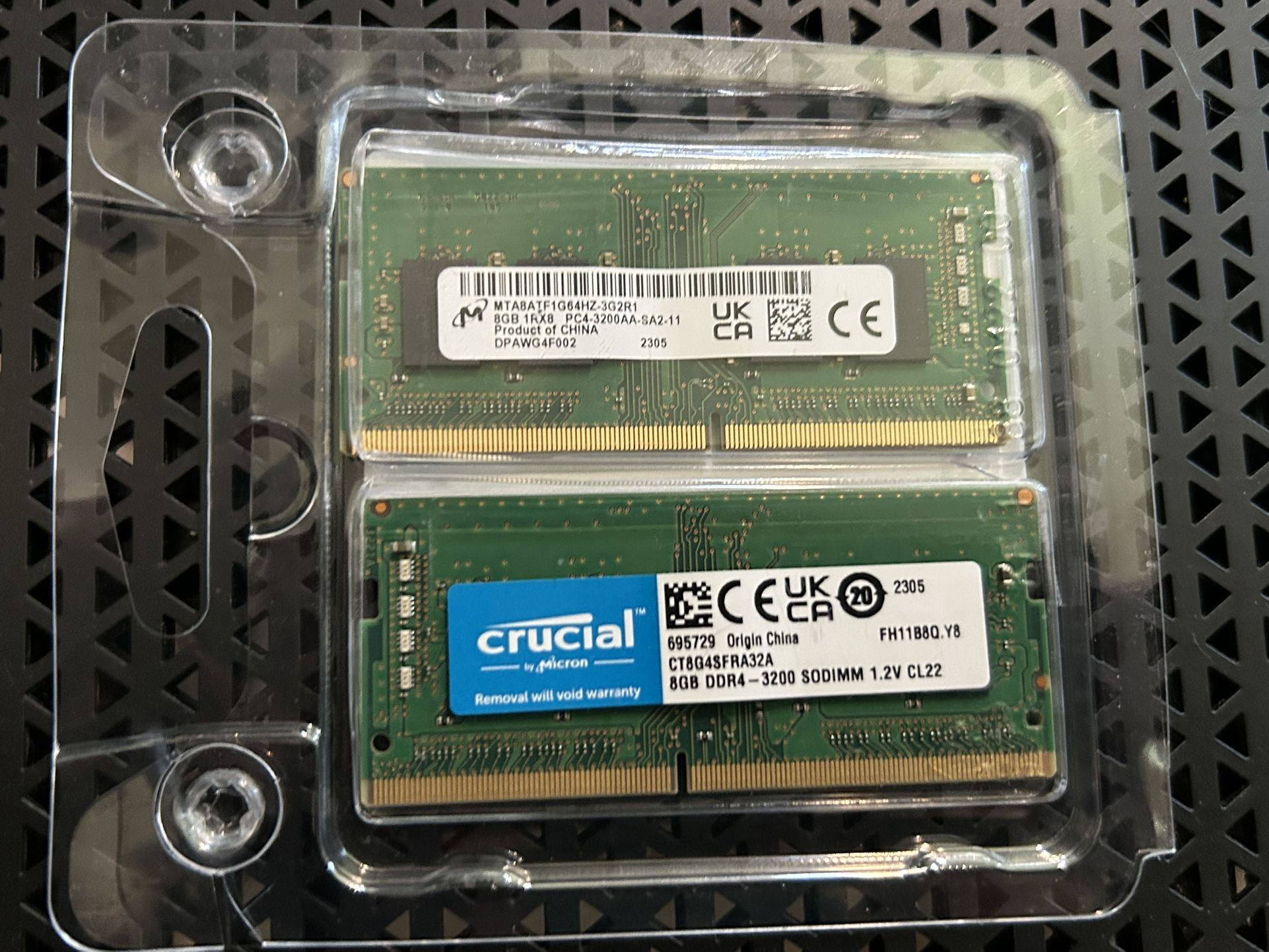 16GB Crucial DDR4 PC3200 SODIMM