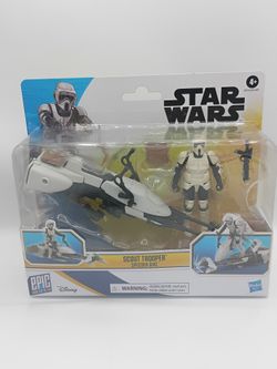 Star Wars Scout Trooper (With Speeder)