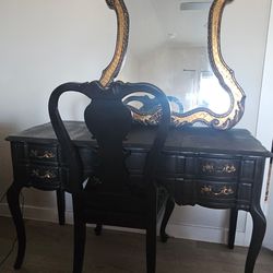 Antique Vanity with Mirror
