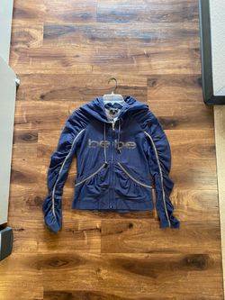 Bebe Navy Blue Zip-Up Hoodie